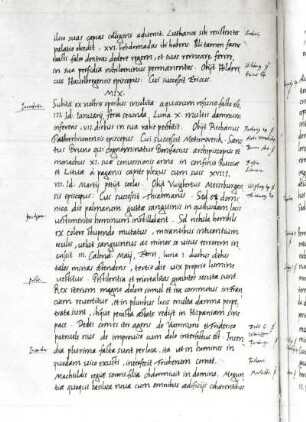 Chronicon Qvedlenburgense ab initio mundi per aetates, usque ad Annum 1025 : Chronicon Qvedlenburgense ab initio mundi per aetates, usque ad Annum 1025. Seite 31v (1501/1600; G. Fabricius). Dresden: SLUB Mscr.Dresd.Q.133,4