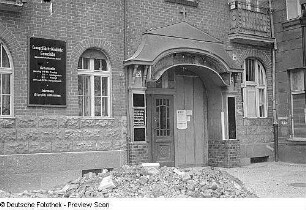 Aufnahmen verschiedener Baptisten-Kapellen in der Schmidtstraße, Gubener Straße und Boddinstraße in Berlin