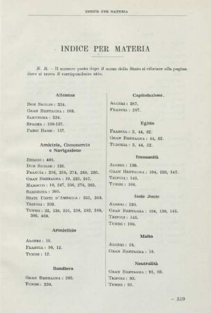 Indice per materia