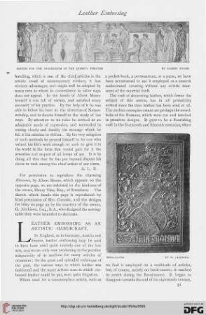 3: Leather embossing as an artistic handicraft