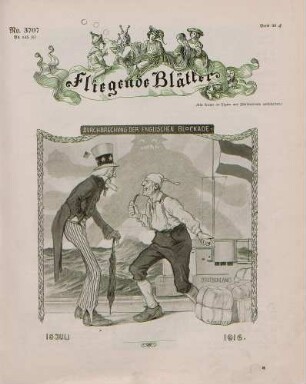 "Durchbrechung der englischen Blockade"
