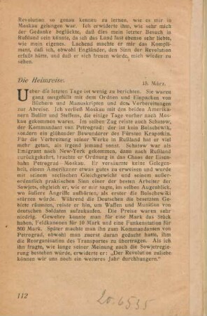 Die Heimreise