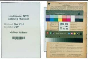 Entnazifizierung Wilhelm Kleffner , geb. 26.01.1908 (Ingenieur)