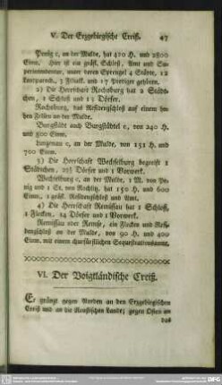 VI. Der Voigtländische Creiß