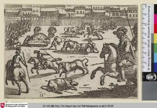 [Jagd in einer Arena; Hunt in an Arena]