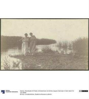 Tanzstudie im Freien, Schülerinnen von Emile Jaques-Dalcroze in Genf
