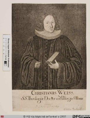 Bildnis Christian Weiß (Weise) d. Ä.