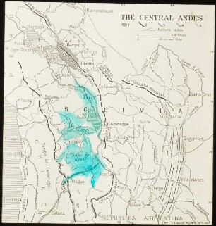 The Central Andes. Authors routes