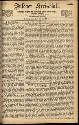Ausgabe vom Samstag, den 14. Oktober 1882.