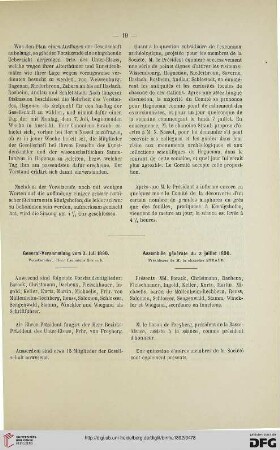General-Versammlung vom 2. Juli 1890 / Assemblée générale du 2. juillet 18902
