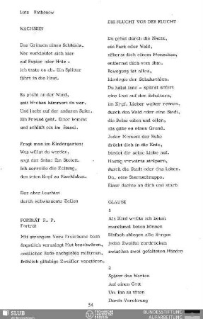 Die Flucht vor der Flucht