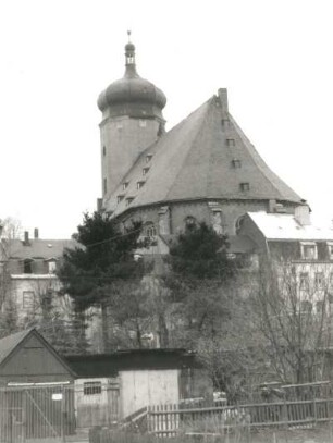 Marienberg. Stadtkirche St. Marien (1558/1564; Wiederaufbau 1616). Teilansicht von Osten