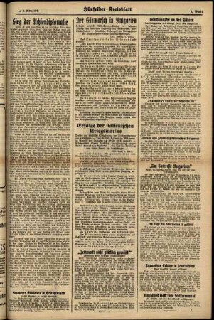Zweite Ausgabe vom Mittwoch, den 05. März 1941.