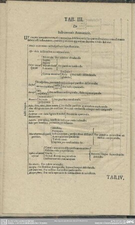 Tab. III. De Instrumentis Anatomicis