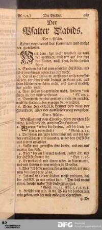 Der Psalter Davids.