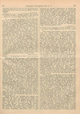 382-383 [Rezension] Lessing, Theodor, Untergang der Erde am Geist