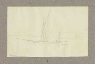 Segelboot vor Livorno