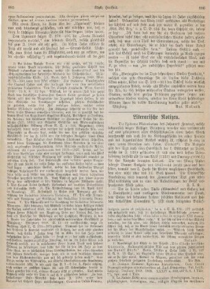 886-887 Literarische Notizen