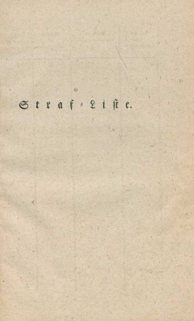 Straf-Liste