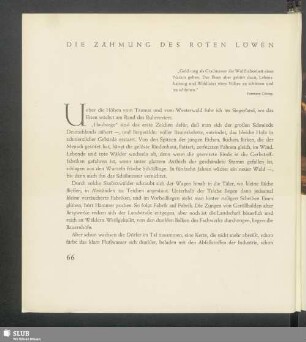 Die Zähmung des roten Löwen