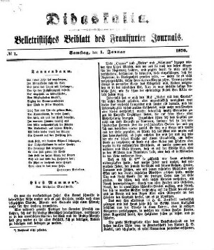 Didaskalia. 1876,1/6 = Jg. 54