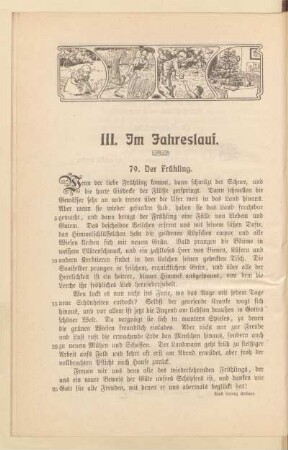 III. Im Jahreslauf