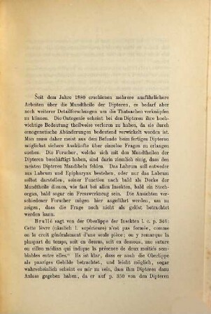 Beiträge zur Kenntniss der Mundtheile der Dipteren