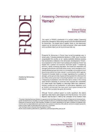 Assessing democracy assistance: Yemen