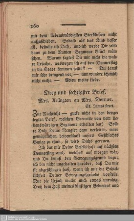 Drey und sechzigster Brief
