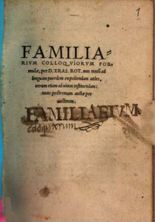 Formulae familiarium colloquiorum