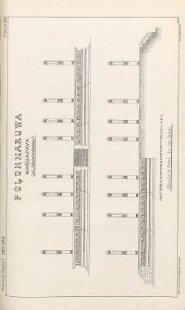 Plate XXI. Polonnaruwa. Mandapaya (at Jétawanáráma) ...