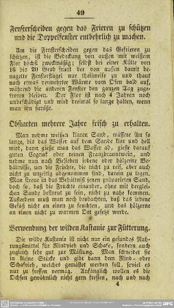 Verwendung der wilden Kastanie zur Fütterung
