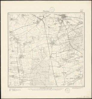 Meßtischblatt 2347 : Pleschen, 1889 : Pleschen. - Aufn. 1887. - 1:25000. - [Berlin]: Reichsamt für Landesaufnahme, 1889. - 1 Kt.
