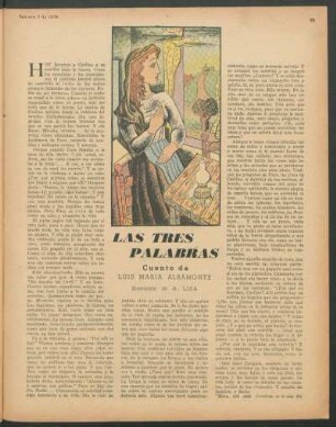 Las tres palabras : Cuento