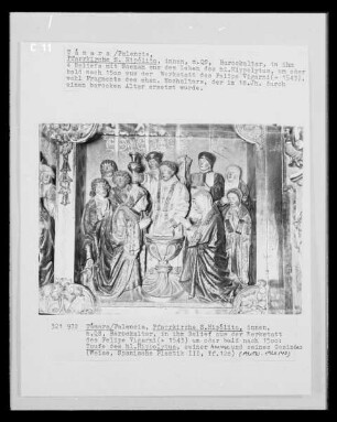 Altarrelief: Taufe des Heiligen Hippolytus und seiner Amme Concordia