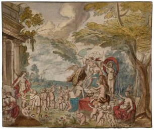 Pallas Athene, Apollo und die sieben freien Künste