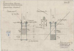 Bestelmeyer, German; München - Nymphenburg; Ev. Stephanuskirche - Dachbinder Knoten C (Ansichten)