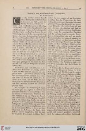 Kanzeln aus mittelalterlichen Dorfkirchen