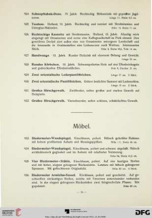 Möbel (Nr. 933-989)