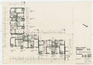 Wohnhäuser Roedernallee 165-170 / Thyssenstraße 2-12, Berlin-Wittenau: Grundrisse 1:100