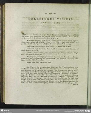 Helleborus Viridis. Tabula XXIX.