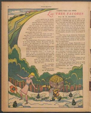Los tres favores : Cuento para los niños