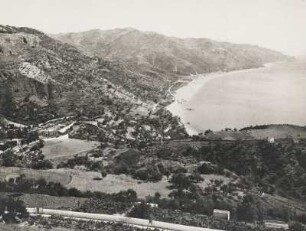 Taormina. Sizilien. Italien. Blick auf die Küste
