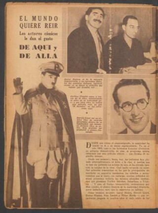 El mundo quiere reir - Los actores cómicos le dan el gusto de aquí y de allá