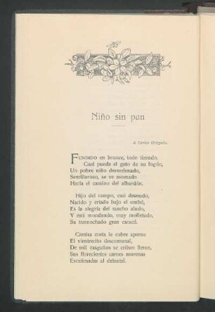Niño sin pan : A Carlos Obligado.