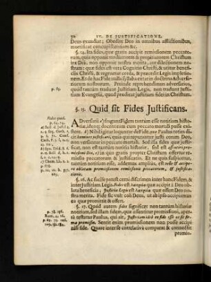 70-75, Quid sit Fides Justificans; Quod Sola Fides in Christum justificet