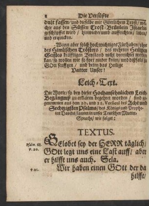 Textus. [Psalm 68. v. 20.]