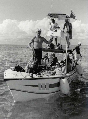 Tauchergruppe in der Lagune von Cancun