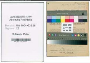 Entnazifizierung Peter Schleich , geb. 28.09.1899 (Sparkassenbeamter)