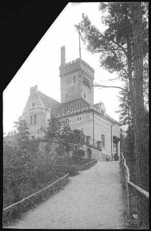 Aue. König - Friedrich - August - Warte (heute Parkwarte) auf dem Heidelsberg